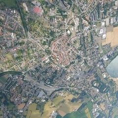 Verortung via Georeferenzierung der Kamera: Aufgenommen in der Nähe von Görlitz, Deutschland in 2000 Meter